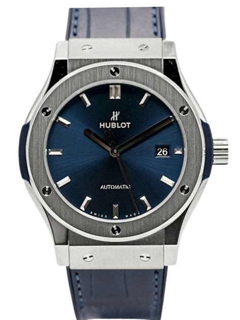 hublot 542 nx 2611 lr|Classic Fusion Titanium Blue 42 mm .